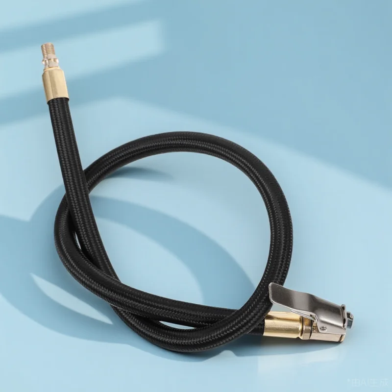 

Tire Inflator Extension Tube Air Pump Hose 50CM Copper Quick Connect Tire Valve Pipe Car Compressor Accessories Rubber Adapter