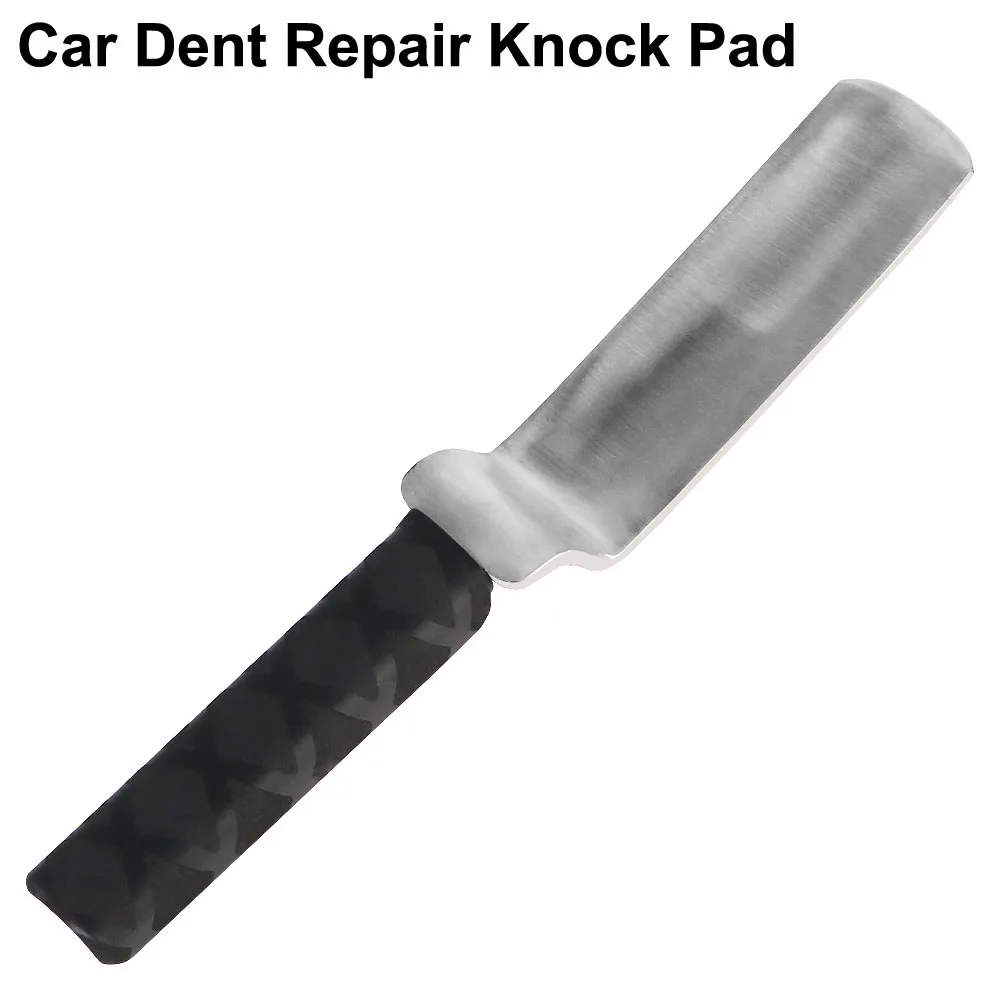 Car Dent Repair Tool Z-Type Body Dent Removal Paintless Dent Repairing Knock Pad Rubber Handle Leveling Flapping Pad