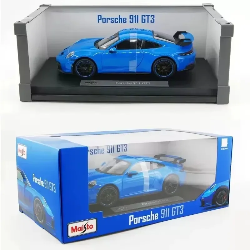 Maisto 1:18 2022 Porsche 911 Gt3 Sports Car Miniature Diecast Model Porsche Alloy Luxury Vehicle Toys Collection Christmas Gift