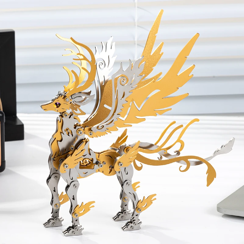 

MOKR Animal Color 3D металлический пазл Bai Ze подарок и металлические игрушки для детей Пазл для взрослых Обучение Образование DIY Модель головоломки