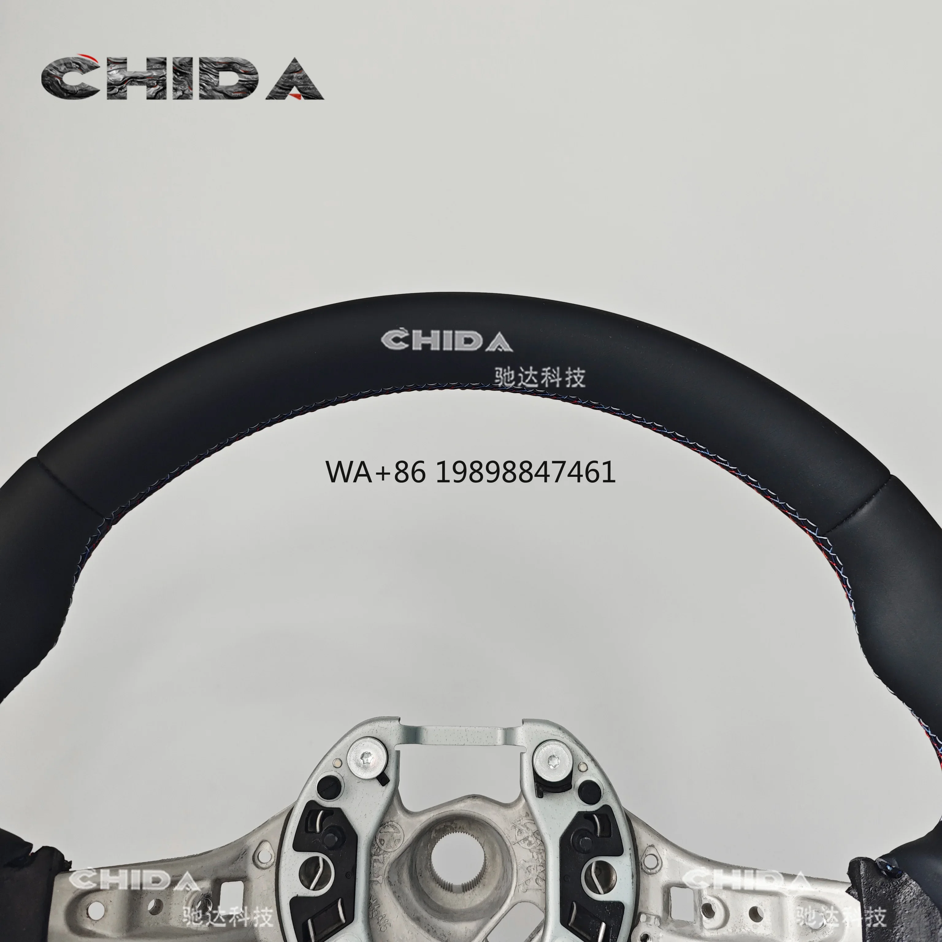 

High Performance All Leather Steering Wheel Suitable for B-M-W F30 F32 F10 F20 F07 F01, Customizable Steering Wheel