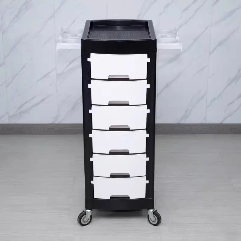 Cosmetologist Furniture for Aesthetics Professional Hairdressing Barber Trolley Beauty Salon Auxiliary Cart with Wheels 미용카트