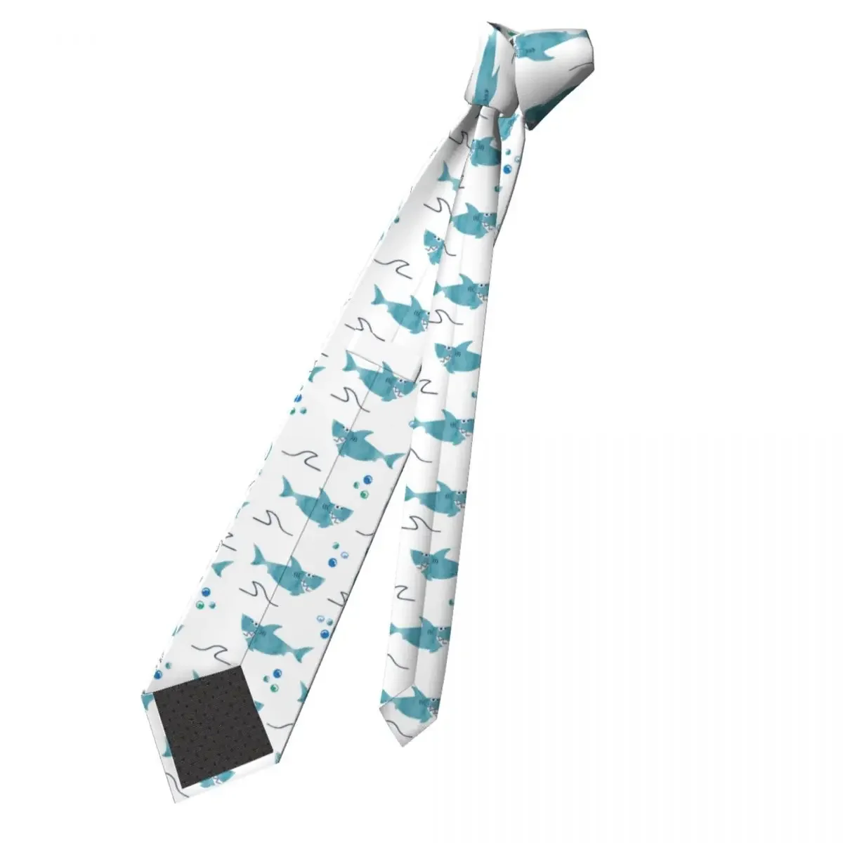 Shark Cute Ocean Necktie Men Women Polyester 8 cm Neck Ties for Mens Casual Classic Daily Wear Gravatas Wedding Cosplay