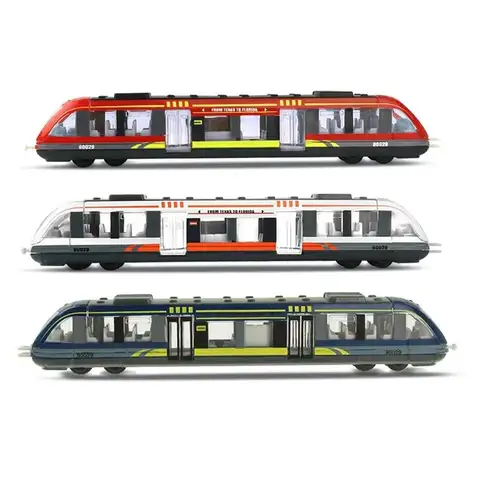 Children Bithday Gifts Metro Subway Alloy  Gift Metal High Speed Rail Diecast Train  Simulation Train  Underground