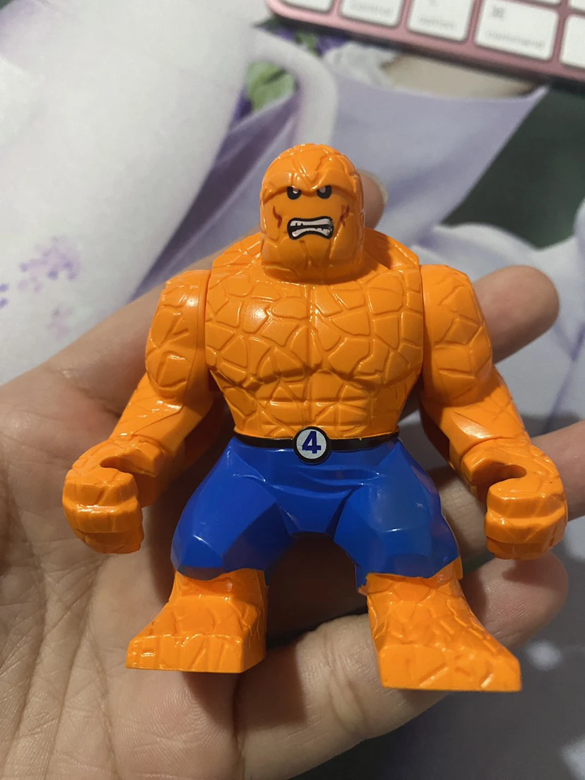 متوفر في المخزون كتل تجميع البطل الخارق MINISO شخصية Stoneman المنتقمون لعبة مكعبات البناء للأطفال للهدايا #2