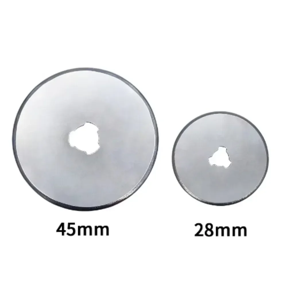 For Quilting Fabric Sewing Craft, Rotary Replacement Cutting Blade 2PCS 28/45mm Rotary Cutter Blade Round Quilting Blades