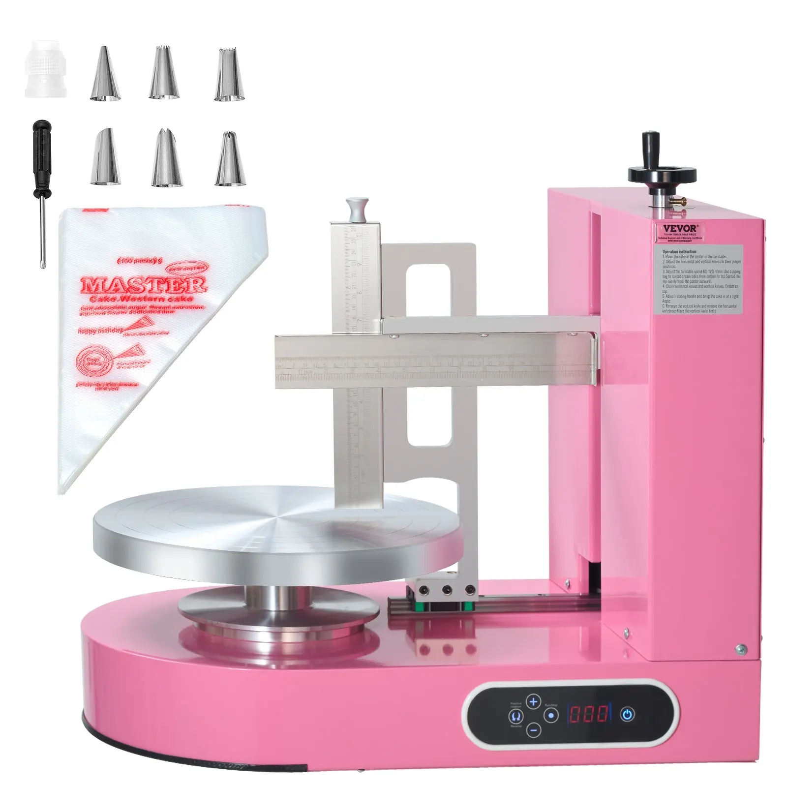 

Cake Decorating Machine Cake Frosting Spreading For 6' To 14' Cake Pink