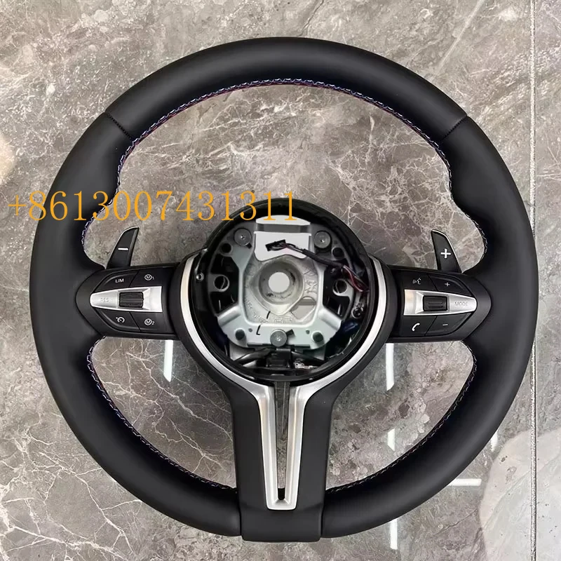 FactoryFull Leather Material Black Peorated Sport Steering Wheel F10 F30 F31 F32 F20 E92 E60 E71 X5 E70 M3 M4 M5 M6