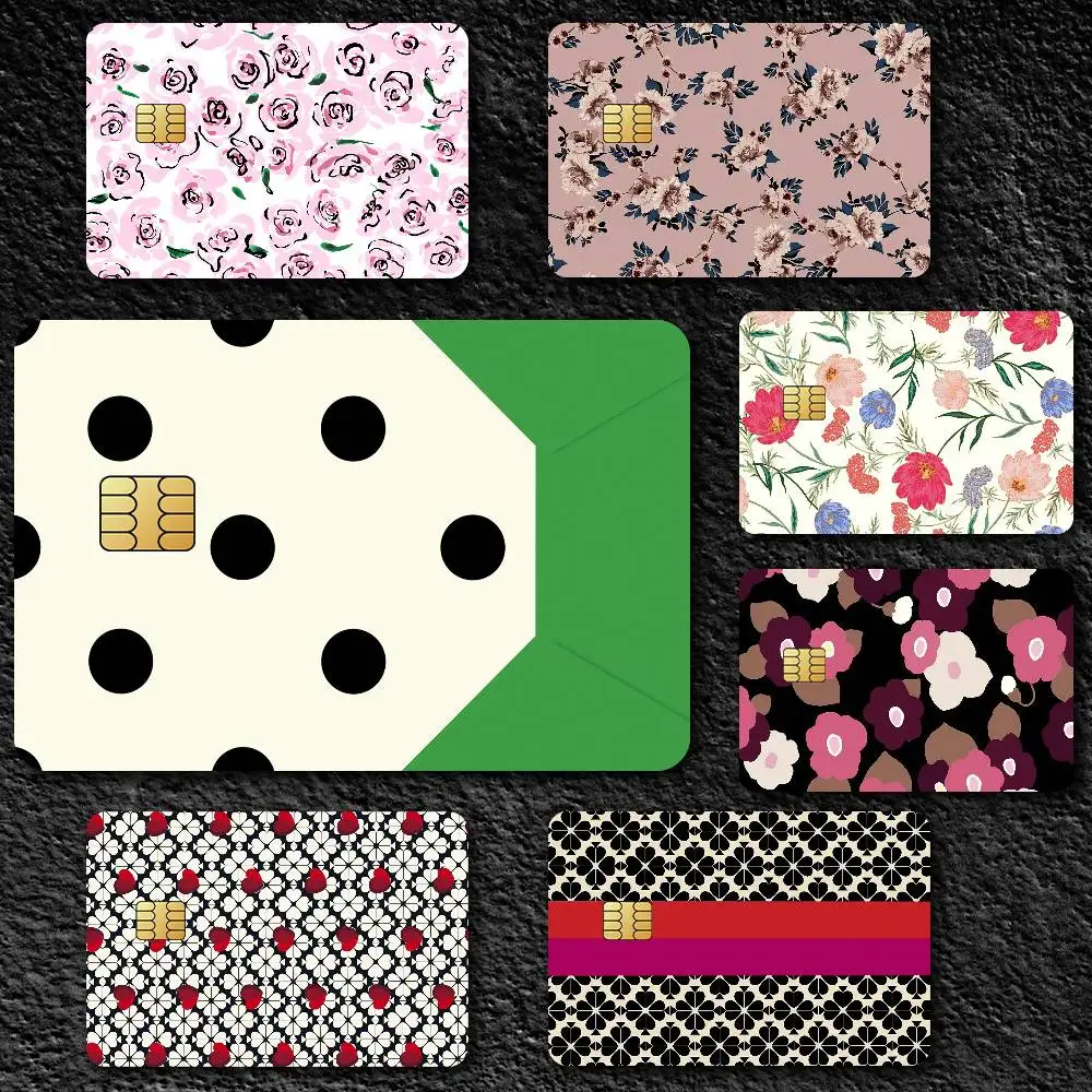 Fashion K-Kate Spade Credit Card Skin Stickers For Bank Card Bus Metro Card Sticker Waterproof Gift