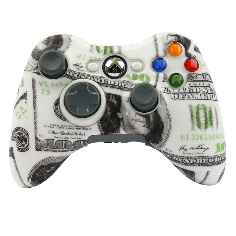 حافظة لجهاز تحكم لجهاز Xbox 360 من السيليكون الناعم ، عصا تحكم لغمبد الجلد ، ملحقات ألعاب الفيديو