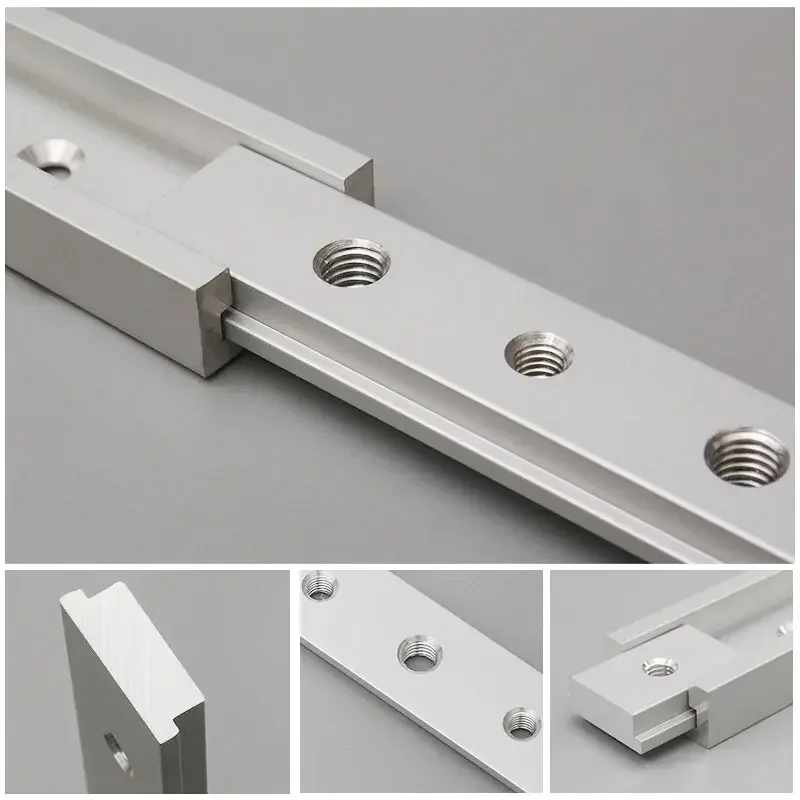 Imagem -05 - Alumínio T-track Slot Slider Barra Deslizante t Slot Nut Jigs Screw Fastener Ferramentas para Trabalhar Madeira 30 tipo 45 tipo 10cm 20cm