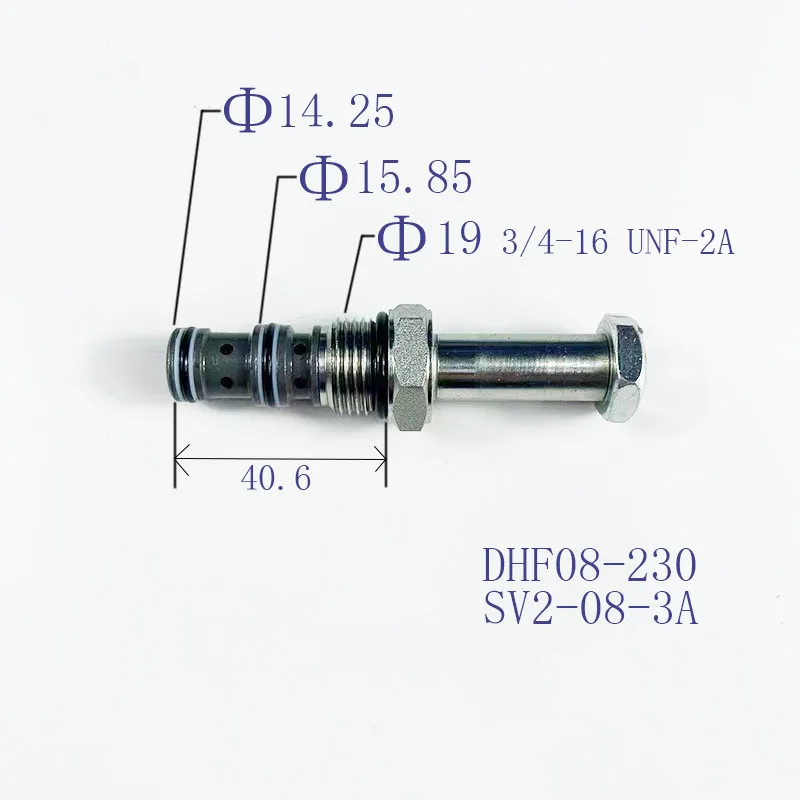 

Hydraulic Thread Insertion DHF08-230 SV2-08-3A Two Position Three-way Electromagnetic Directional Valve