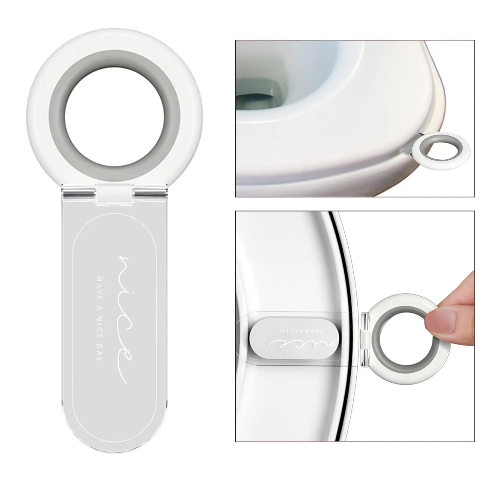 Toilet Lifting Device Modern Toilet Seat Cover Lifter Fashion Sturdy Avoid Touching Portable Prevent Contact for Bathroom Office