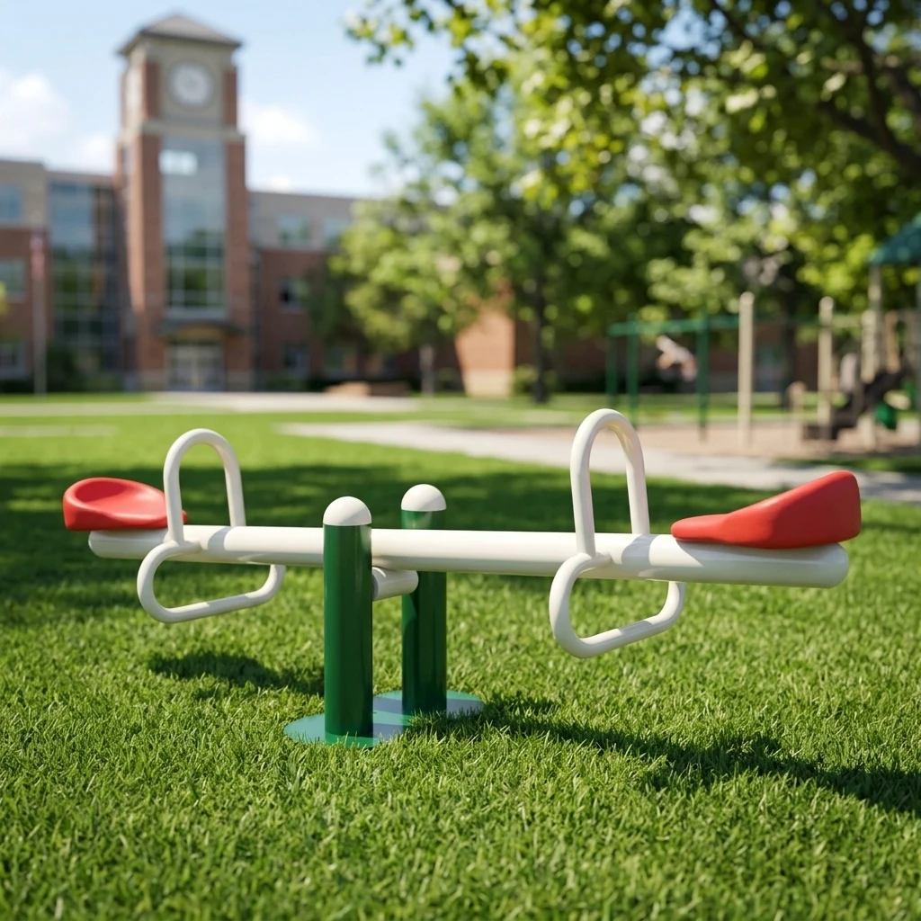 2027 Outdoor Metal Play Equipment for Kids Amusement Park Seesaw Adventure Parks Daycares Gardens Schools Kindergarten