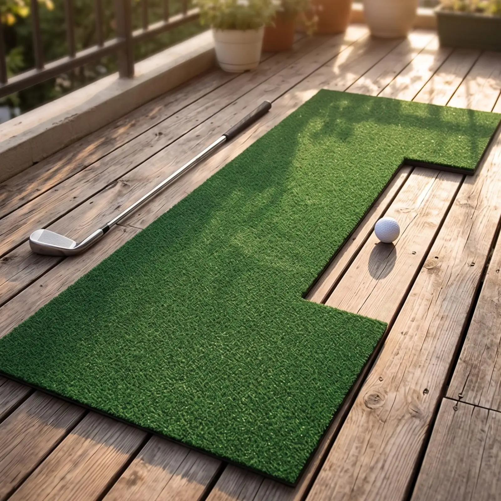 Golf Practice Hitting Mat Realistic Golf Practice Mat Indoor Premium for Golfers, Office
