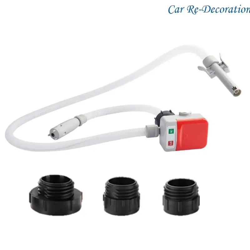 

R58D Portable Transfer 9.08L/Min Rate Auto Shutoff Battery USB Powered 51Inch Hose For Gasolines Diesels Oil