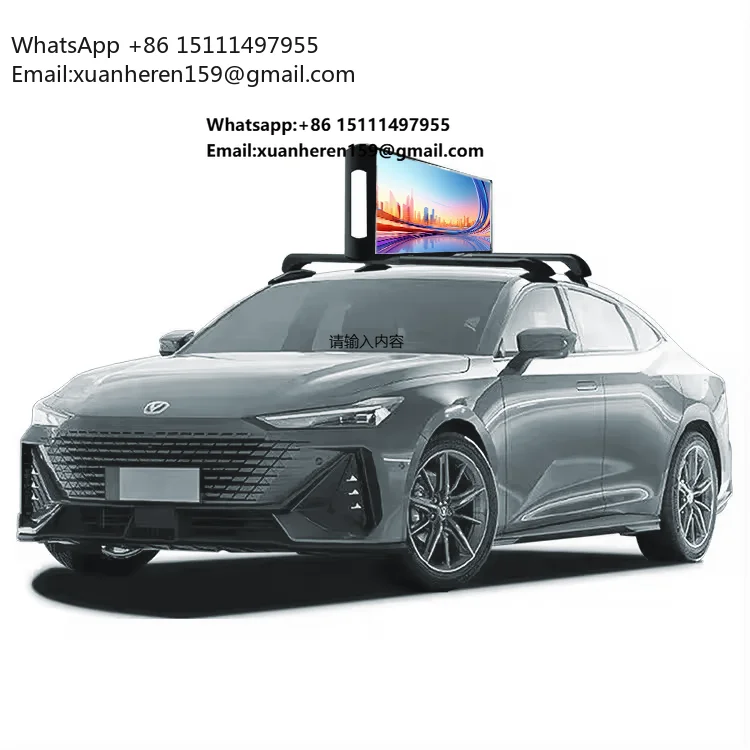 

Уличный водонепроницаемый экран для крыши автомобиля Shenzhen P2.5, полноцветный, поддерживает отображение изображений, видео и текста, простая установка.