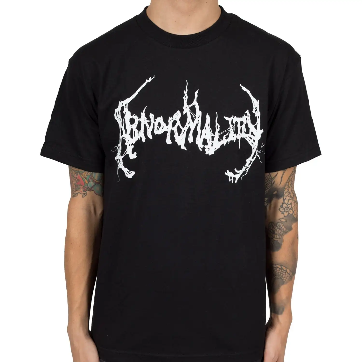 Abnormality Logo Band T-Shirt 100% Cotton Graphic Tee Men Women Summer Streetwear Top