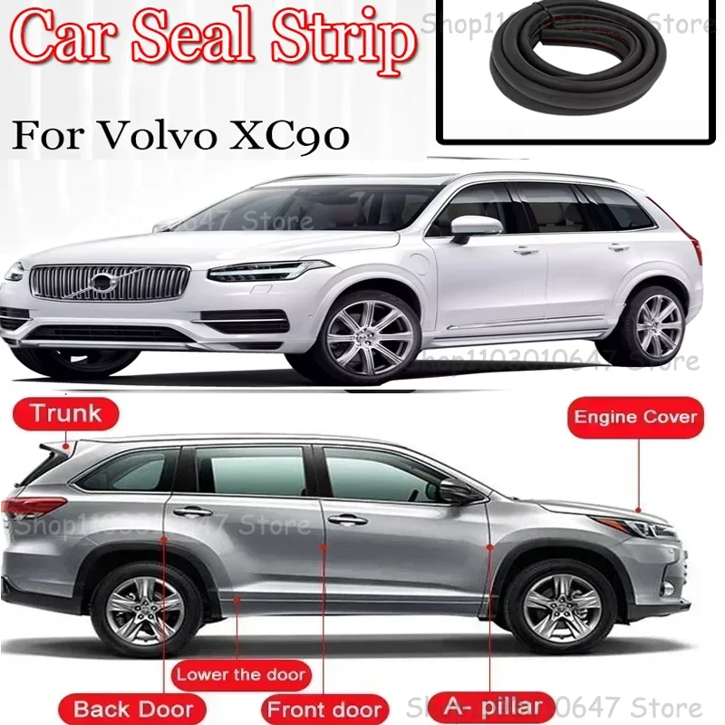 

Для Volvo XC90 Audi Q3 Q5 уплотнитель края двери автомобиля, уплотнительные ленты для автомобиля, шумозащитная защита от ветра, автогерметик, аксессуары