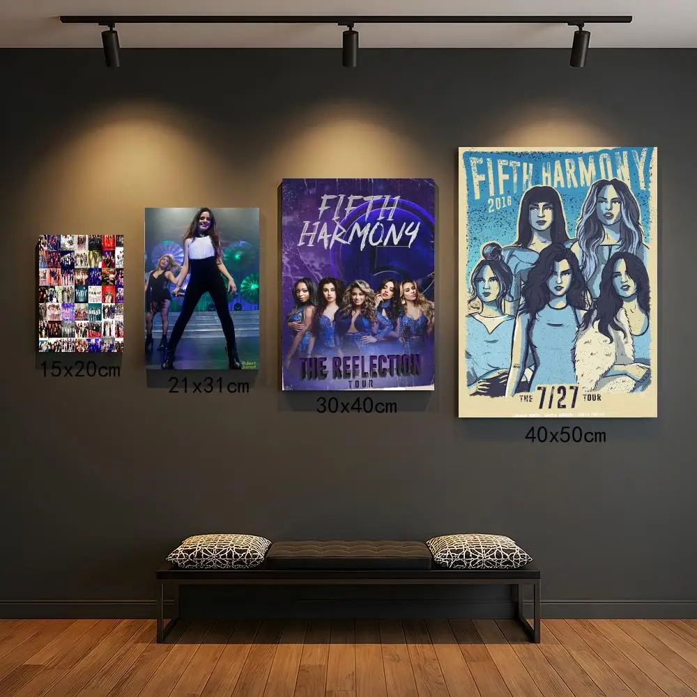 band F-Fifth Harmony-Y Painting Calligraphy Boho Botanical Decor for Living Room  Elegant Home Style