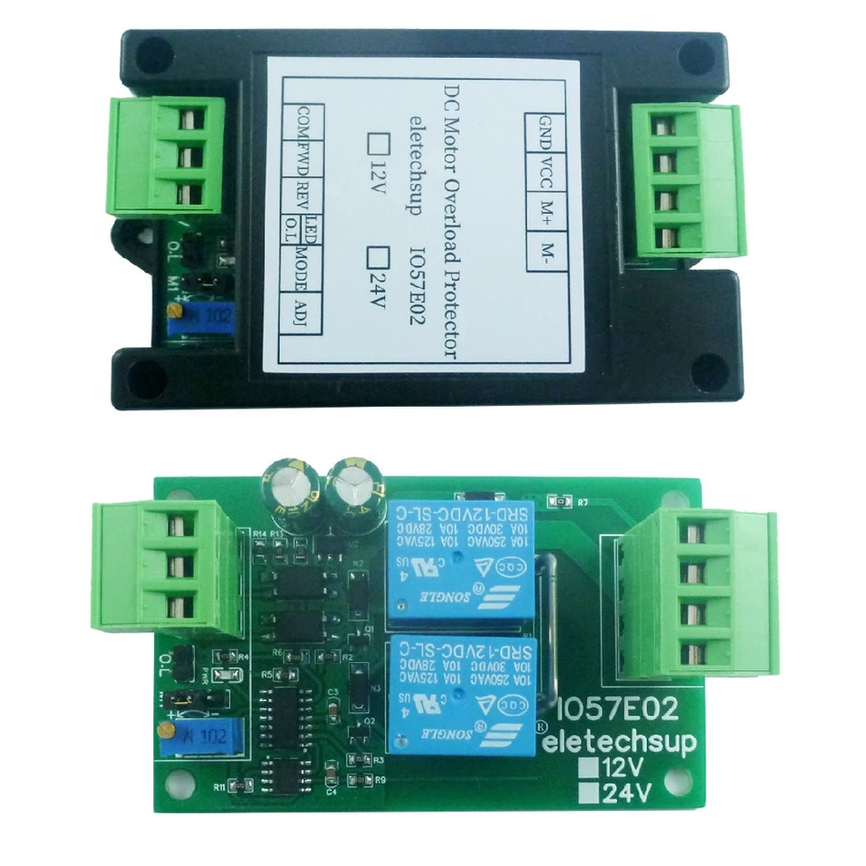 30A 12V 24V DC Motor Controller Relay Module Forward Reverse Control Board