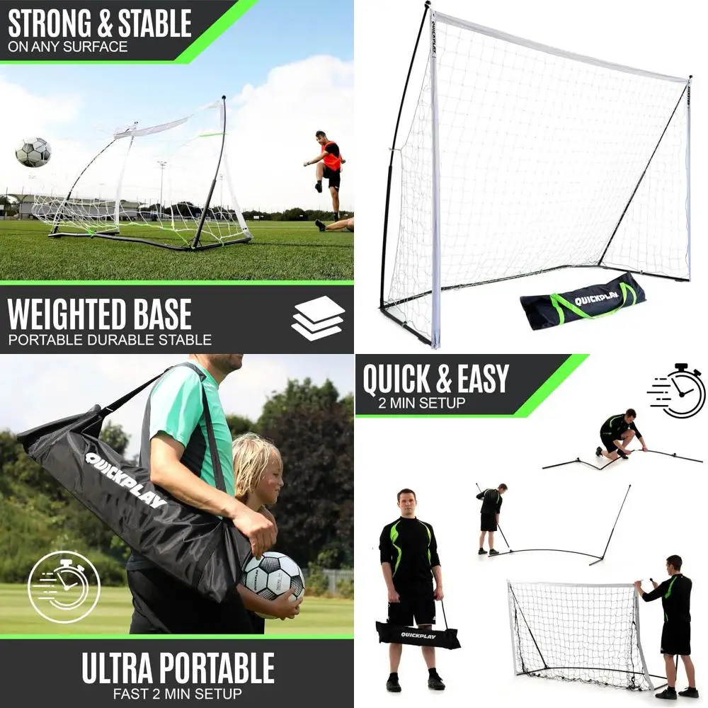 

Портативные футбольные ворота - утяжеленные для быстрой установки, идеально подходят для тренировок, игры на заднем дворе, на газоне и в помещении.