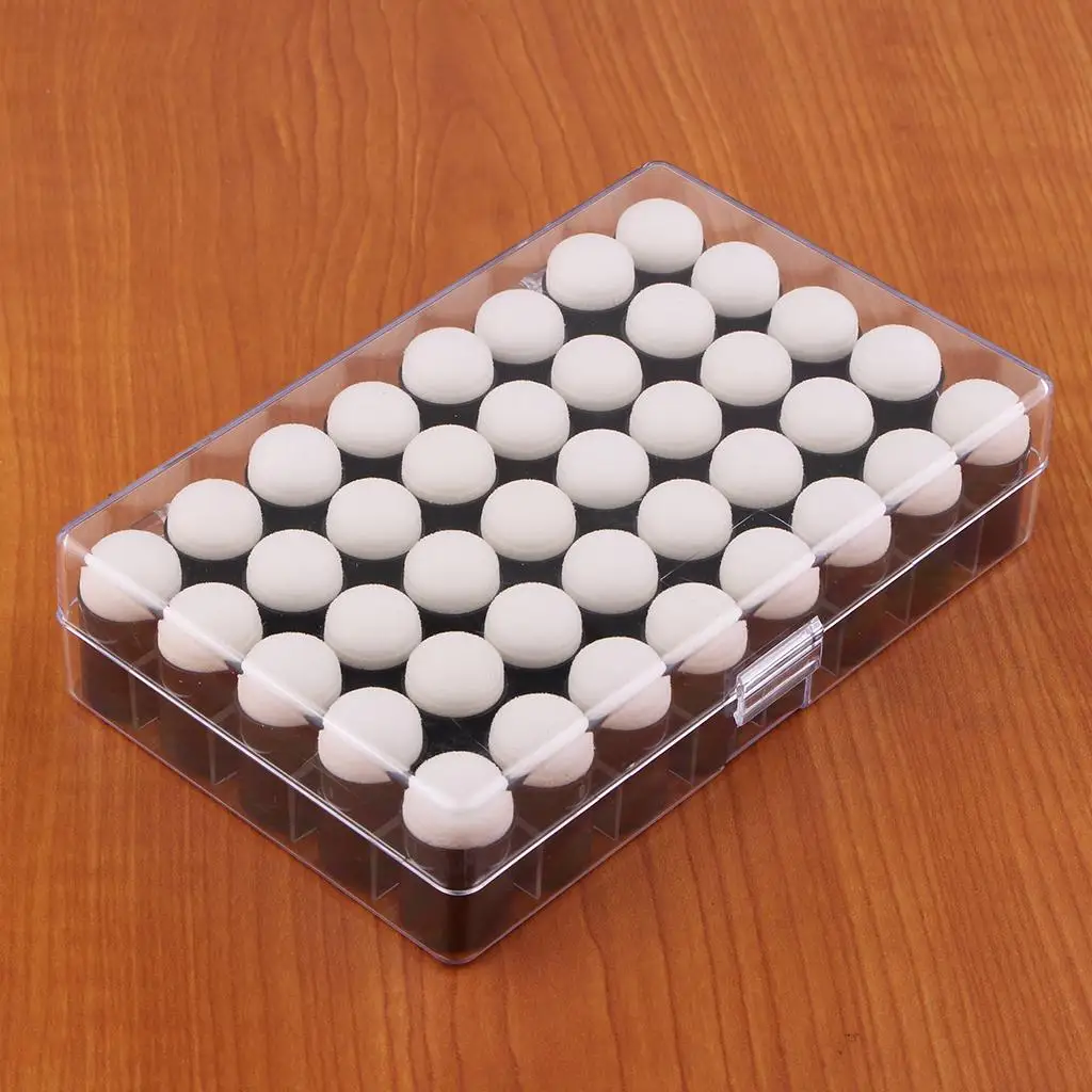 손가락 스펀지 도버 페인팅 스탬프 쿠션 스탬핑 브러시, 40 개