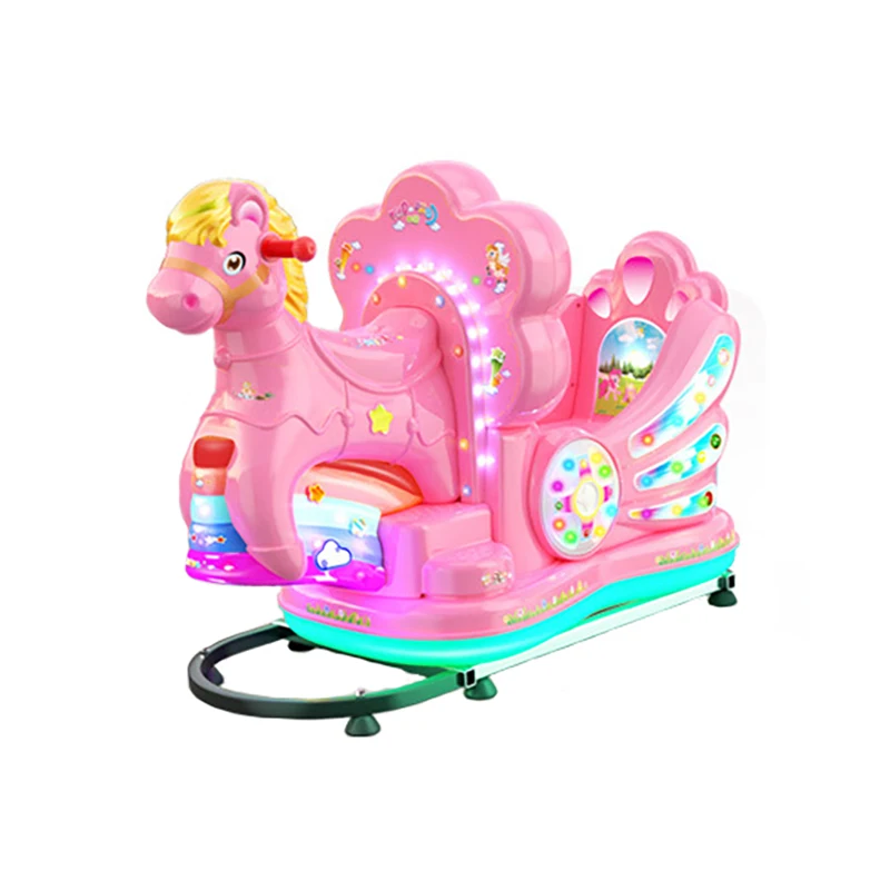 Swing Games Kiddie Game Machines Coin Operated Rocking Cars Horse Kiddie Rides