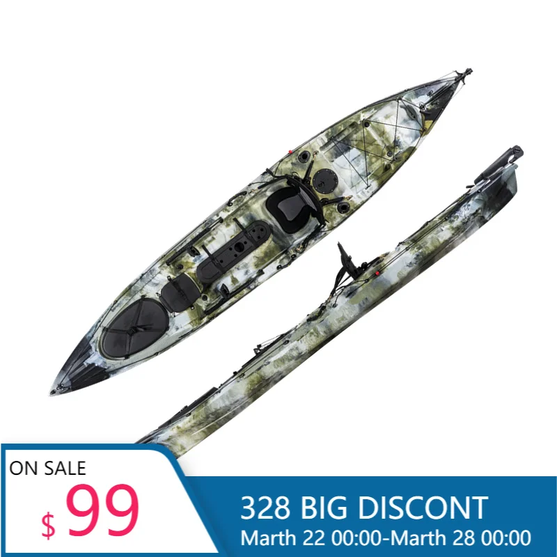 14‑Foot Sit‑on‑Top Hard‑Shell Fishing Kayak For Fresh And Saltwater Recreational Angling