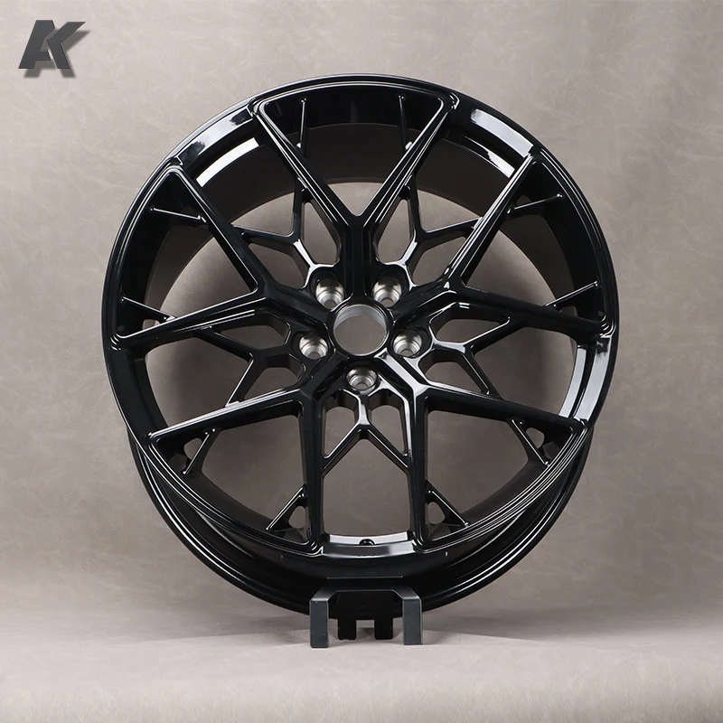 Wangu 17 18 19 20 21 22 Inch 5 Hole 1 Piece Custom Concave Passenger Car Rims Aluminum Alloy Forged Wheel Ff10 Gloss Black