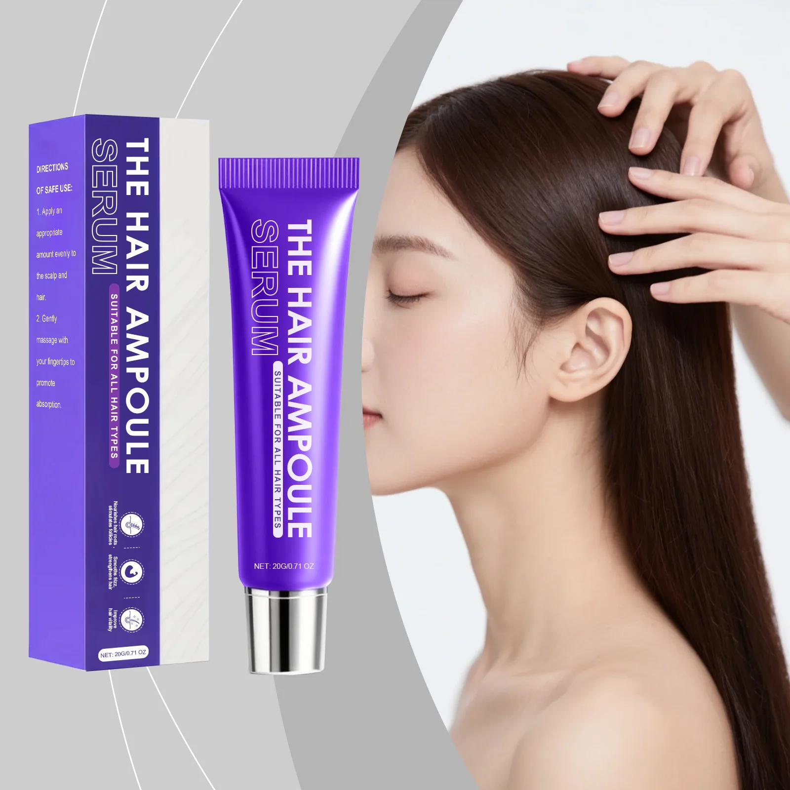 

Hair Moisturizing Essence Relieve Dryness Brightening Luster Eliminate Frizz Repair Damage Lasting Fragrance Hair Sooth Essence