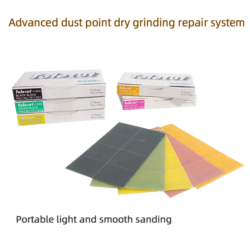 Japan KOVAX toilet 8 cuts on the face of Toleblock sanding for car polishing 800/ 1200/1500/2000/3000 sandpaper