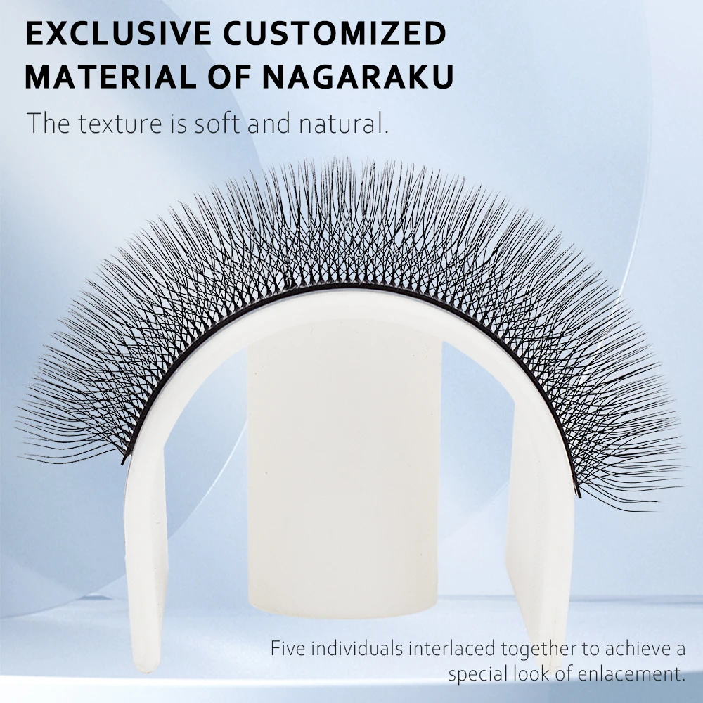 ANJOSIRMA 6D W Shaped Eyelash Extensions, 0.07 C D DD, 8-15mm, soft, natural, professional eyelashes, new