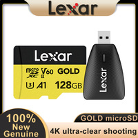 NEW Original Lexar GOLD micro SD Card UHS-II TF Card C10 U3 V60 A1 128GB 256GB Memory Card 450U Card reader for DJI switch