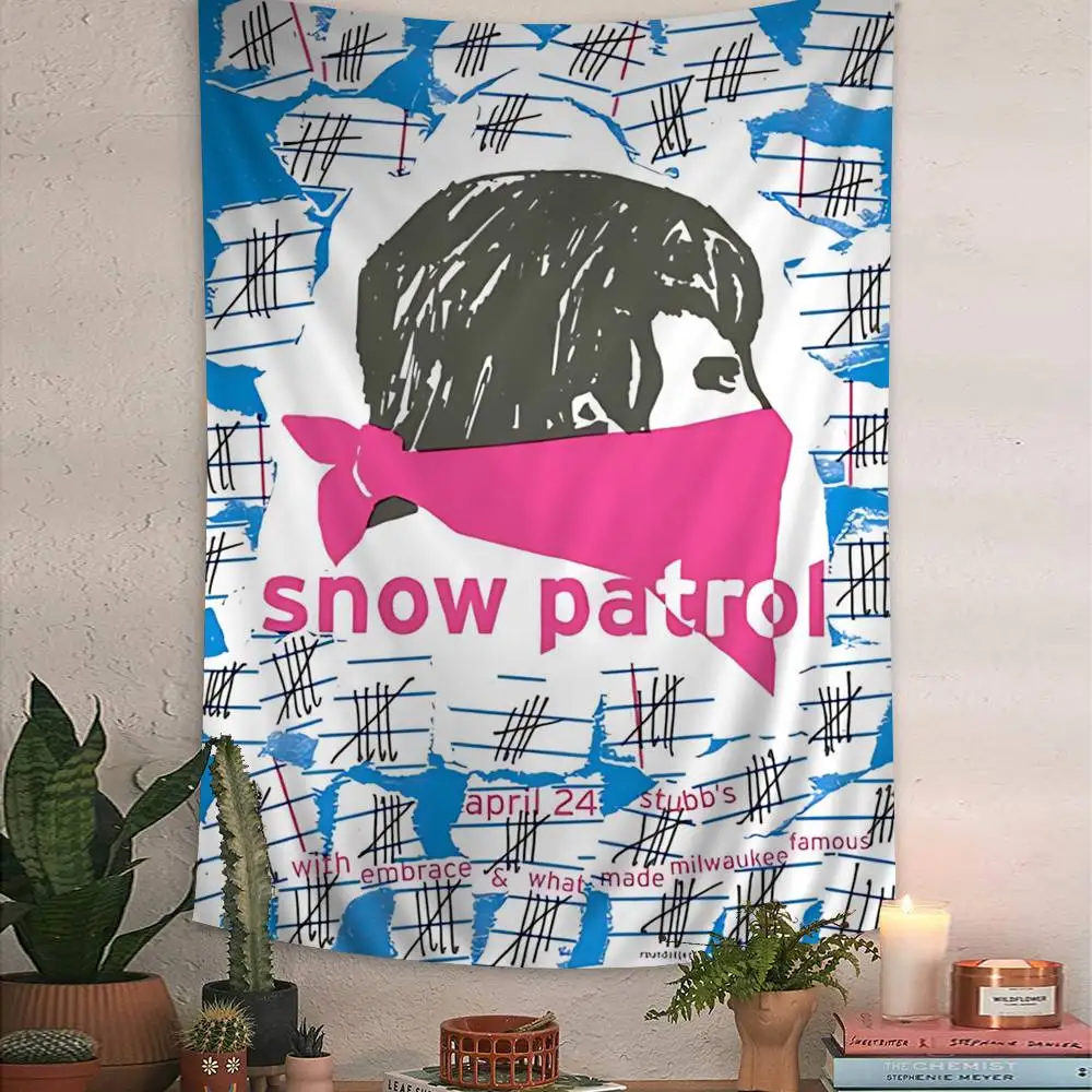 Alternative Rock Band Snow Patrol Colorful Tapestry Wall Hanging Cheap Hippie Wall Hanging Bohemian Wall Tapestries Wall Sheets