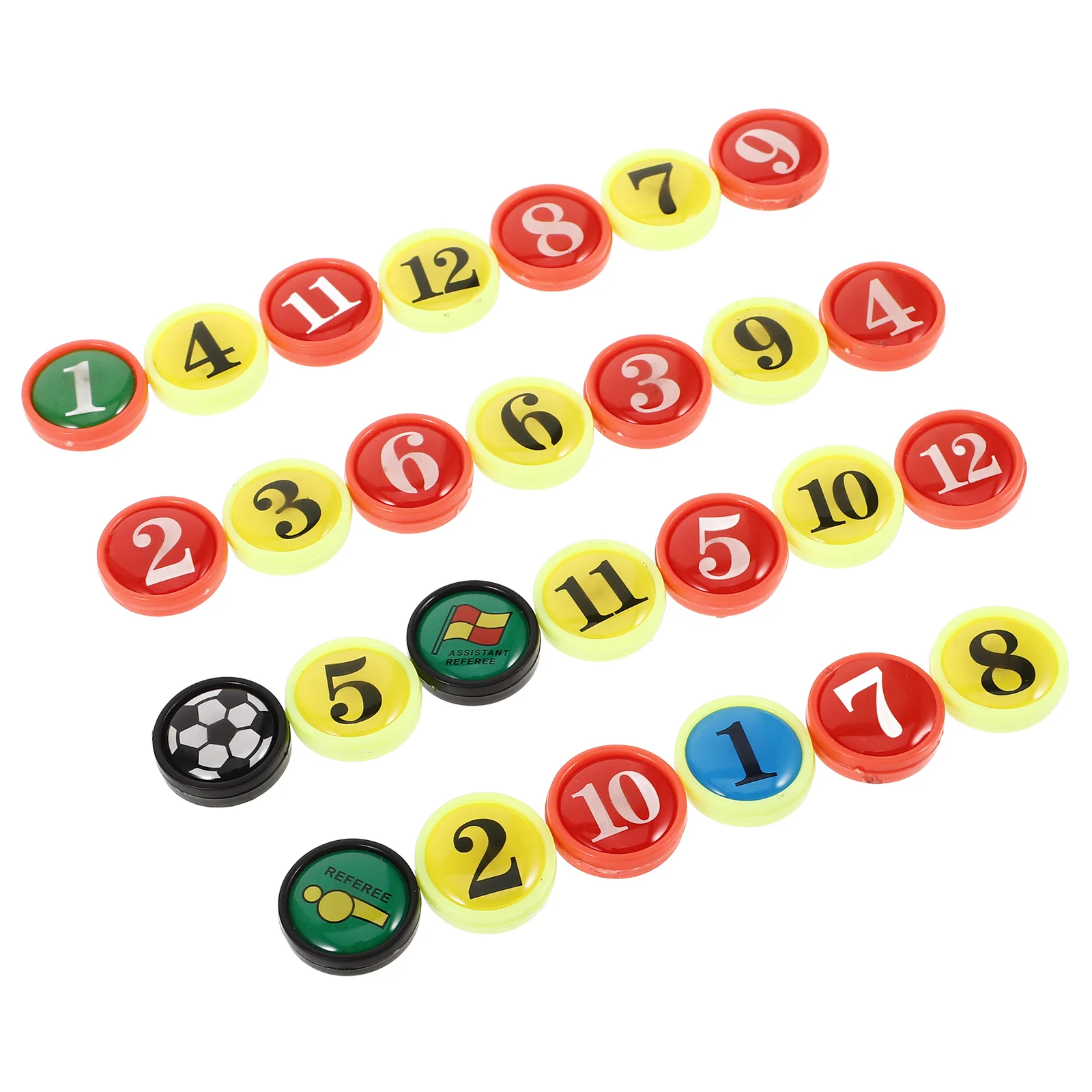 27 Pcs Board Coaching Number Magnets Convenient Soccer Small for Replacement Replacements