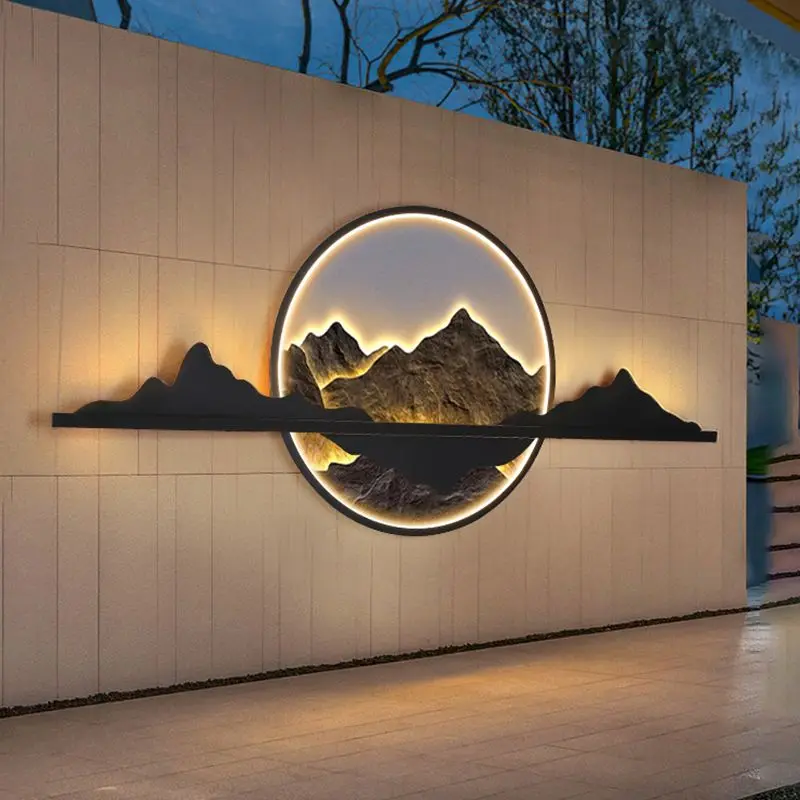 Outdoor waterproof villa shadow wall entrance decorative landscape ambient light y