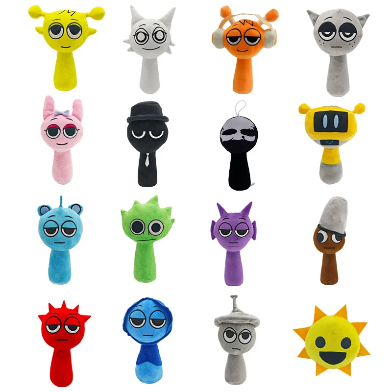 Sprunki Toys Plush Toys Sprunki Dolls Singers Oren Wenda Incredibox Sprunki Peluches Plushie Garden Of Banban Brushista