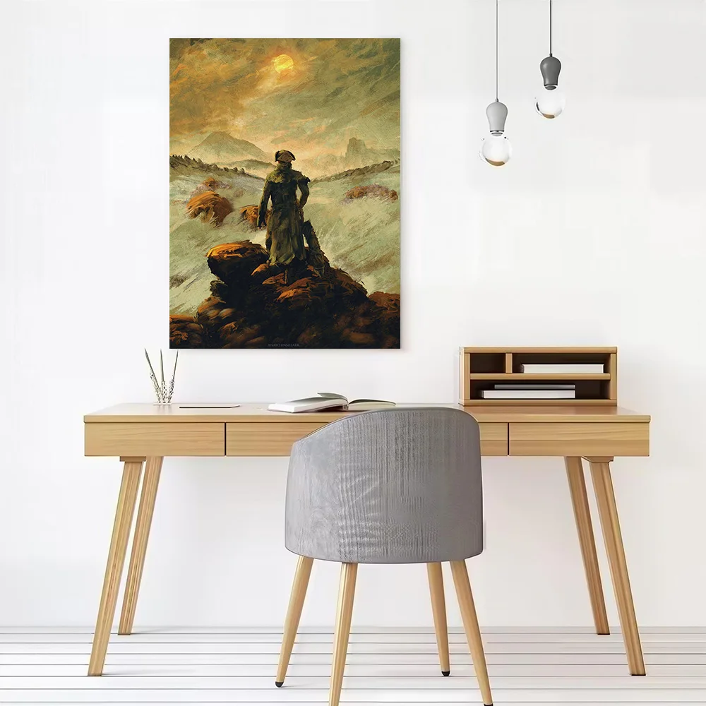 Hunter Above the Sea of Fo Canvas Poster Customizable Printed Canvas Painting Wall Art for Fans Home Decorations Room Decoration