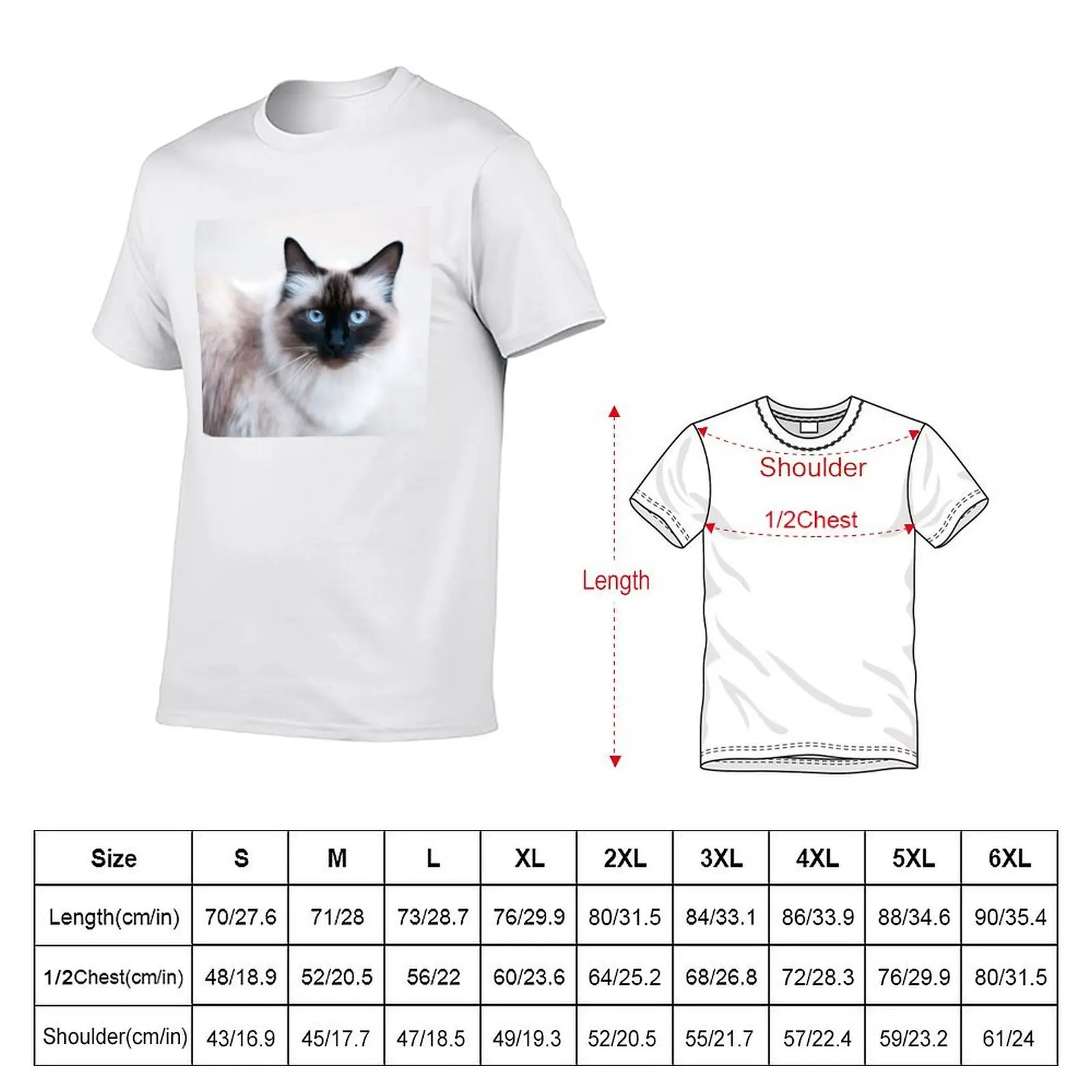 Siamese Like Rag Doll Cat T-Shirt fashion shirts man t shirt mens t shirts pack