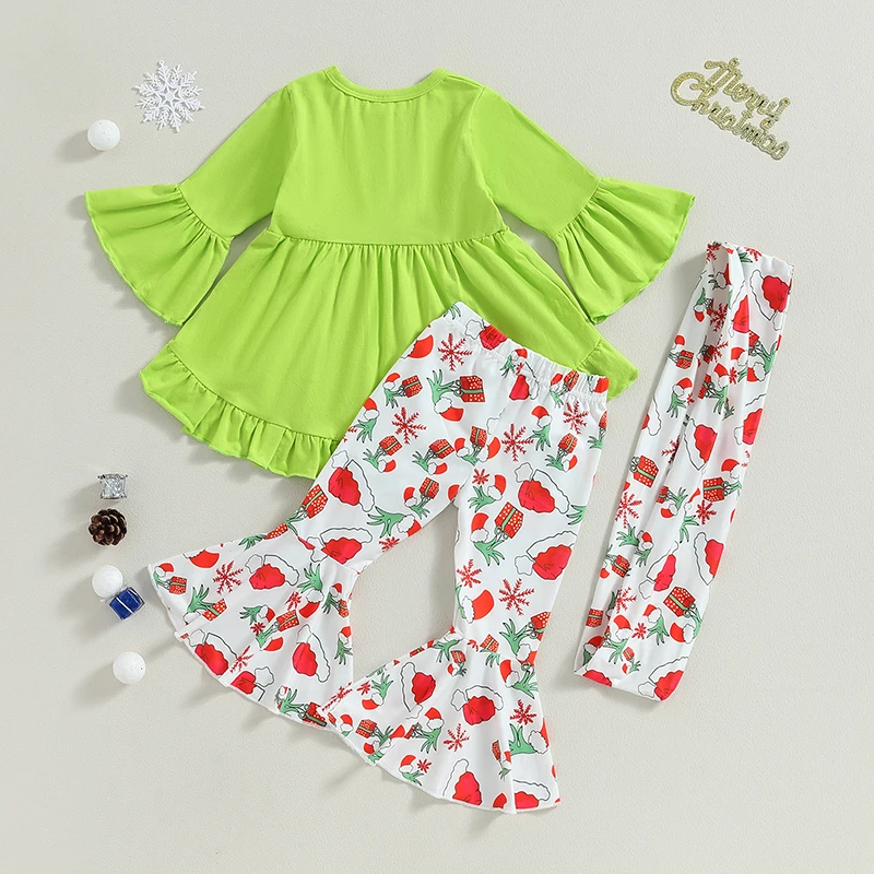 

Зимняя одежда для маленьких девочек, платье-свитер с принтом снежинок, шапка-бини с помпоном, жилет из искусственного меха, леггинсы, комплект праздничной одежды из 4 предметов