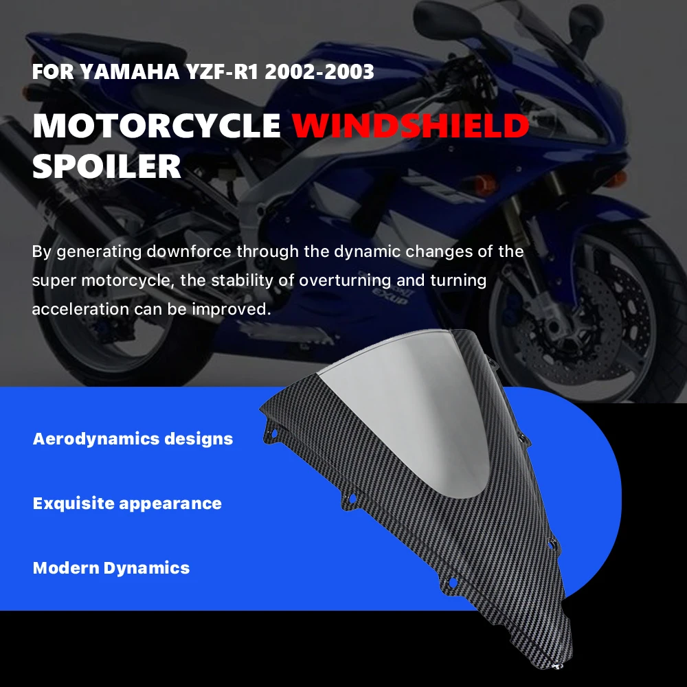 

Аксессуар для дефлектора лобового стекла мотоцикла для моделей YAMAHA YZF-R1 2002-2003, детали мотоциклетного механизма