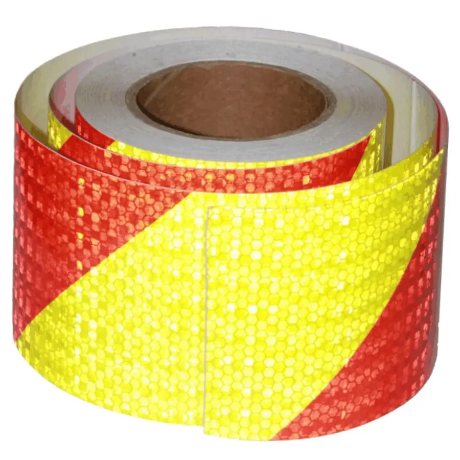 

Tape 4 inch X 66 feet, Outdoor Waterproof Hazard Conspicuity Safety Warning Industrial Marking Tape