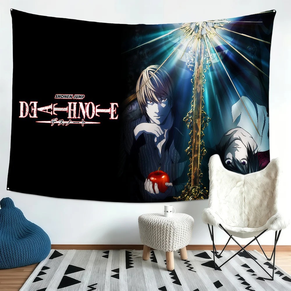 Anime Death Note Flagge Polyester-Banner Modische Flaggen für Party, Bar, Club, Außen- und Innenbereich, Wanddekoration, Banner, Geschenk für Fans – Detail 13