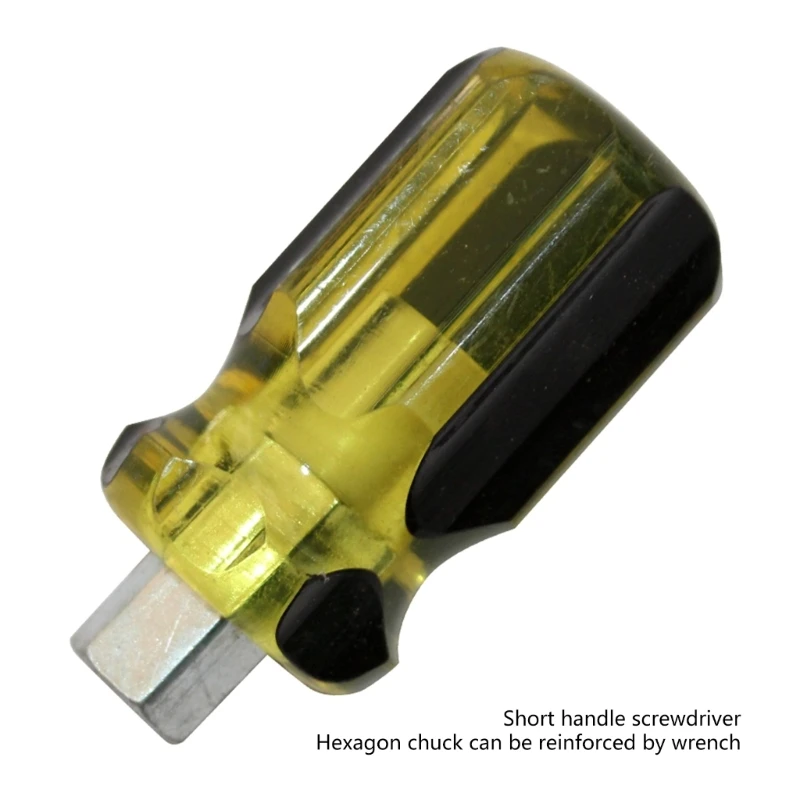 Short Handle Screwdriver Cross-Head 2-in-1 Interchangeable Screwdrivers Repair Hand Tools Replacement