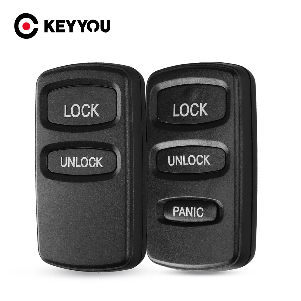 KEYYOU 2/3 Buttons Replacement Remote Key Shell Case For Mitsubishi Lancer Outlander Pajero V73 Galant Montero Sport
