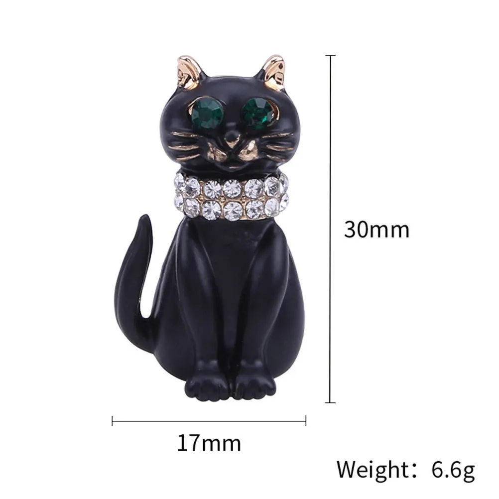 

2pcs Resin Cat Brooch Alloy Breastpin For Women Dress Collar Decoration Party Wedding Accessory Fashion Jewelry Gift