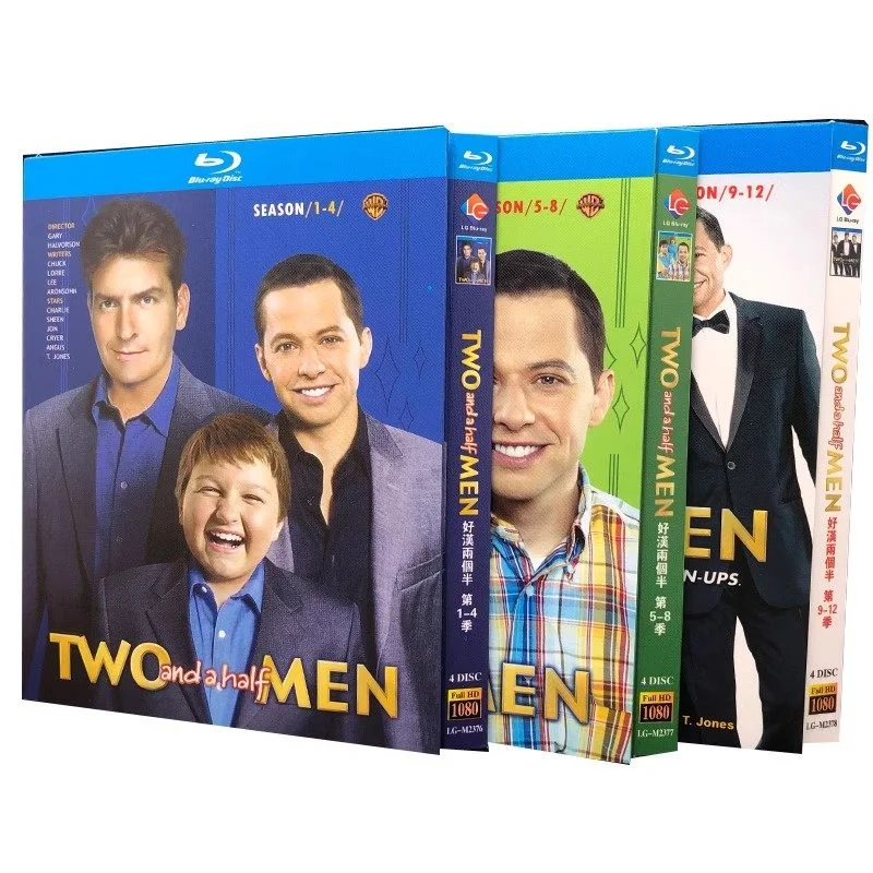 

BD Blu-ray: Сериалы для ТВ-плееров "Два и с половиной мужчины", сезоны 1–12, 12-дисковый бокс-сет