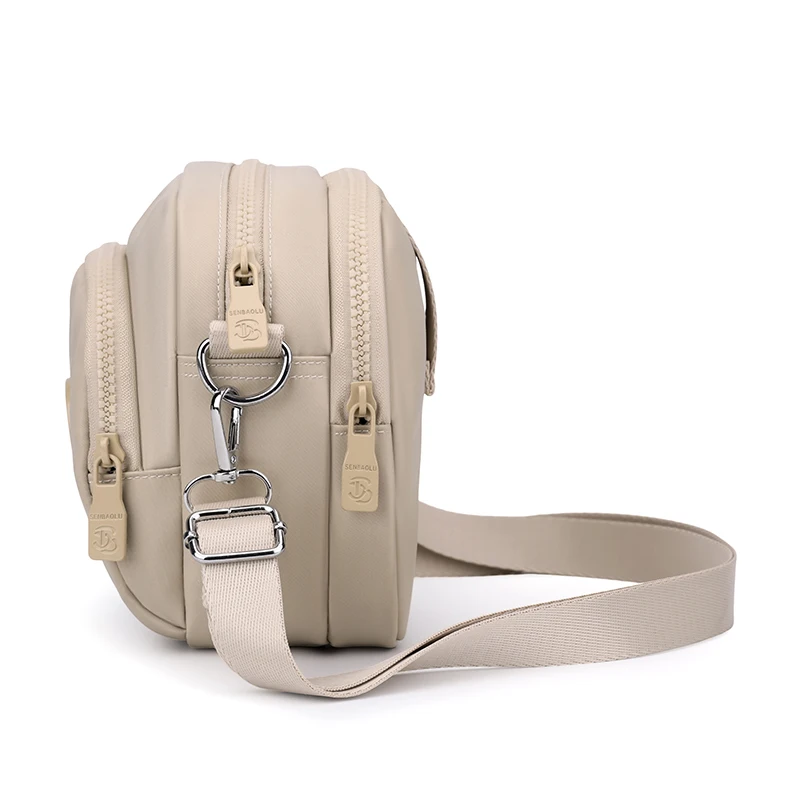 Womens Waterproof Nylon Crossbody Bag Convertible Tote Purse Lightweight Multi Pocket Shoulder Bag for Work Travel Everyday Esse