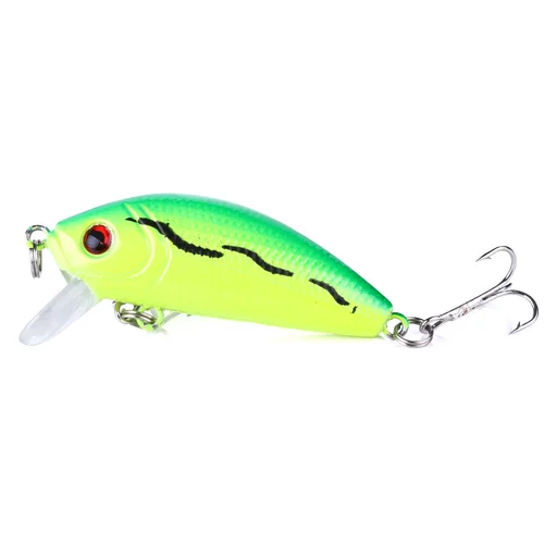 Imagen 2 del producto Señuelos de pesca Minnow 50mm 3,61g Wobbler cebo duro de plástico Artificial Popper Bass trucha Popper señuelo Wobblers para pesca